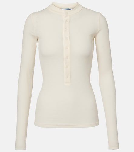 T-shirt à col tunisien en coton - Polo Ralph Lauren - Modalova
