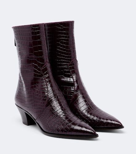Bottines Brunswick en cuir façon croco - Aquazzura - Modalova