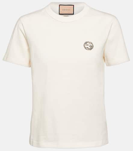 Gucci T-shirt en coton à ornements - Gucci - Modalova