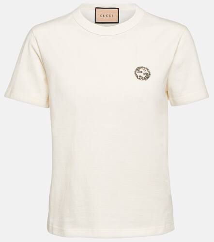 Gucci T-shirt en coton à ornements - Gucci - Modalova