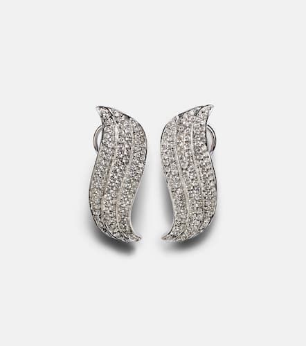 Boucles d'oreilles Celeste Small en or blanc 18 ct et diamants - Anita Ko - Modalova