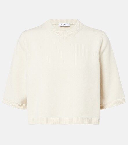 Alaïa Pull court en cachemire mélangé - Alaia - Modalova