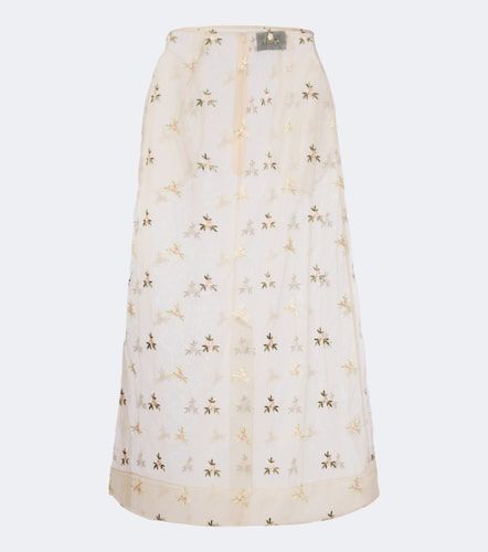 Jupe midi en tulle à broderies - Simone Rocha - Modalova
