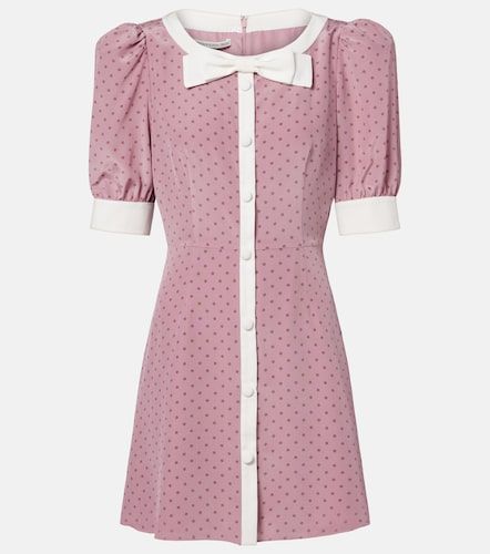Robe en satin à pois - Alessandra Rich - Modalova