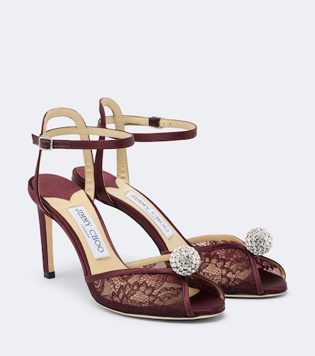 Sandales Sacora en dentelle à cristaux - Jimmy Choo - Modalova