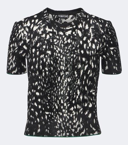 T-shirt en velours jacquard - Tom Ford - Modalova