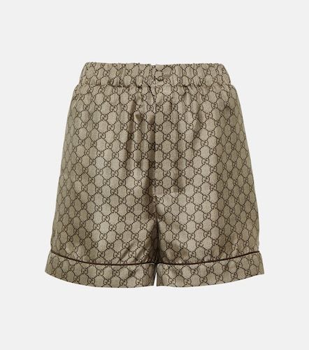 Gucci Short GG imprimé en soie - Gucci - Modalova