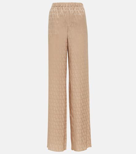 Pantalon ample Toile Iconographe en soie - Valentino - Modalova