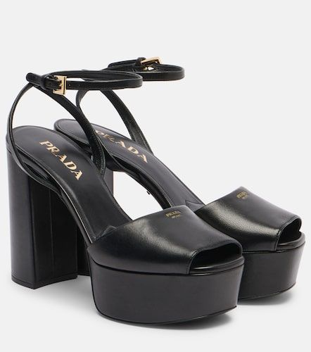Prada Sandales à plateau en cuir - Prada - Modalova