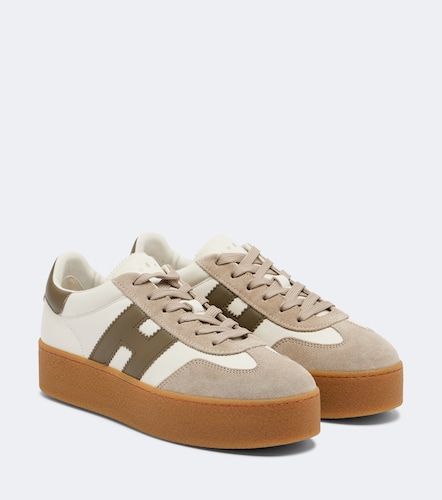 Baskets compensées Cool en cuir et daim - Hogan - Modalova