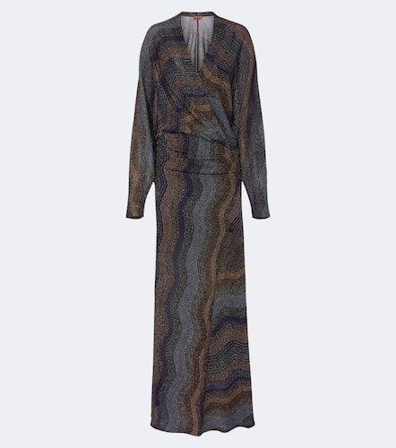 Robe longue en lamé à imprimé - Missoni - Modalova