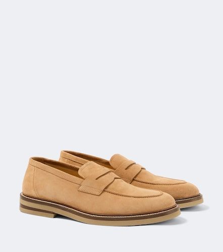 Mocassins en daim - Brunello Cucinelli - Modalova
