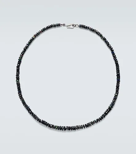 Collier en or blanc 9 ct à perles et opales - Ileana Makri - Modalova