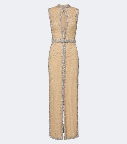Robe longue Belina à cristaux - Costarellos - Modalova