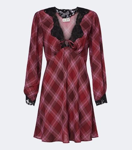 Robe Carolina à carreaux et dentelle - Rixo - Modalova