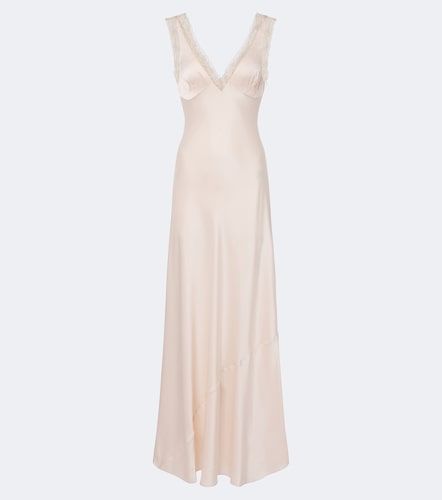 Robe longue Blake en satin de soie - Posse - Modalova
