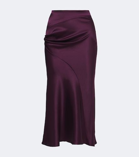 Jupe midi en soie mélangée - Nina Ricci - Modalova