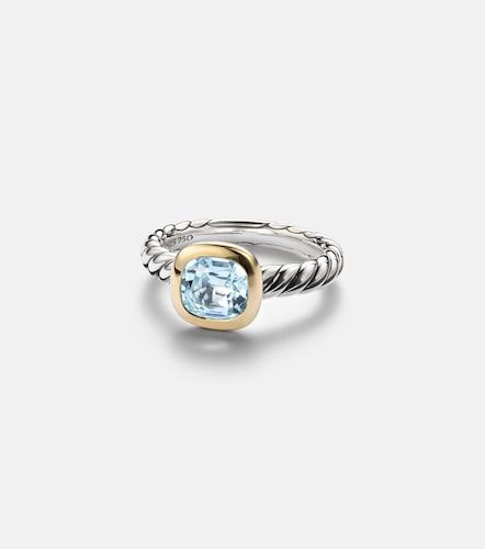 Bague DY Mercer® en argent sterling, or 18 ct et topaze - David Yurman - Modalova