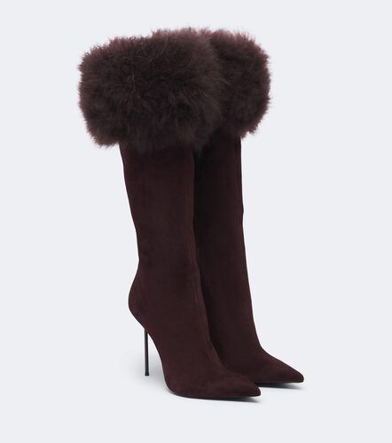 Bottes Lidia en daim et shearling - Paris Texas - Modalova