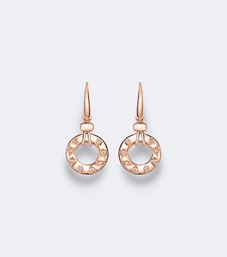 Boucles d'oreilles Iconica en or rose 18 ct et diamants - Pomellato - Modalova