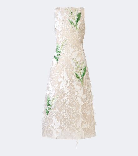 Robe Cleo en dentelle à appliqués - Leo Lin - Modalova