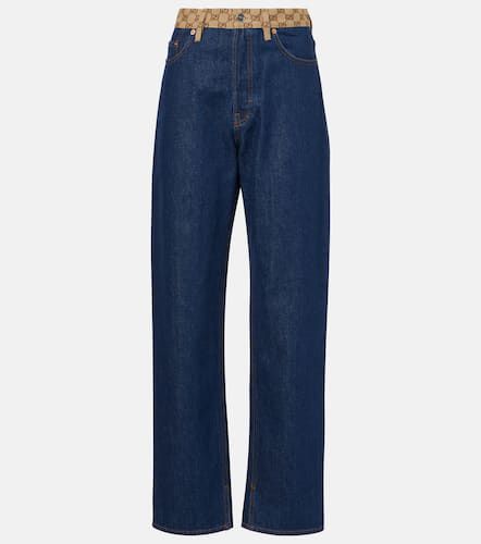 Gucci Jean droit à taille mi-haute - Gucci - Modalova