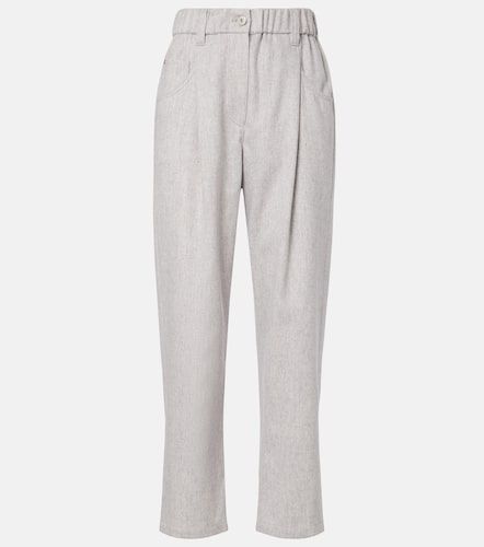 Pantalon fuselé Monili en laine - Brunello Cucinelli - Modalova