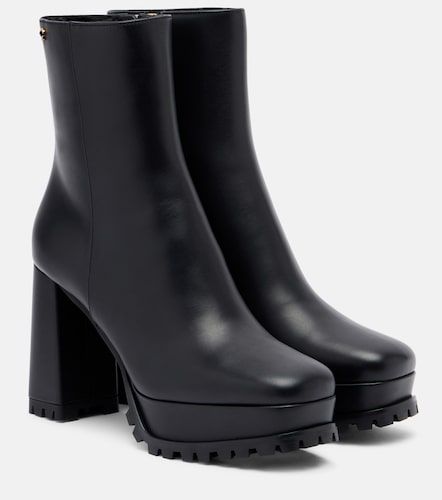 Bottines à plateau en cuir - Gianvito Rossi - Modalova