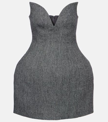 Robe bustier en laine mélangée - Self-Portrait - Modalova