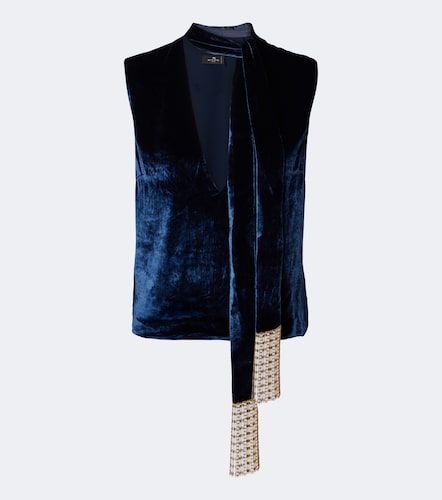 Etro Top en velours à franges - Etro - Modalova