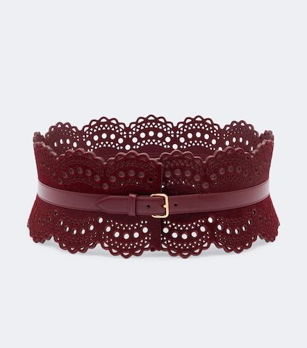 Alaïa Ceinture en cuir façon poulain - Alaia - Modalova