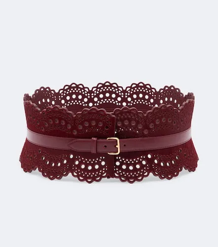 Alaïa Ceinture en cuir façon poulain - Alaia - Modalova