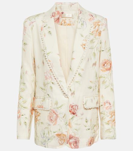 Blazer Ofra en lin à fleurs - LoveShackFancy - Modalova