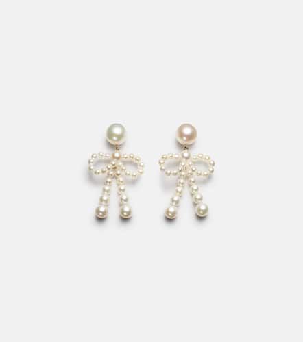 Boucles d'oreilles Bow en or 14 ct et perles d'eau douce - Sophie Bille Brahe - Modalova