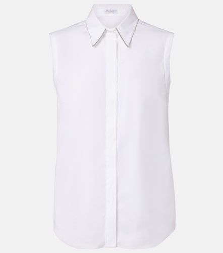 Top Monili en coton mélangé - Brunello Cucinelli - Modalova