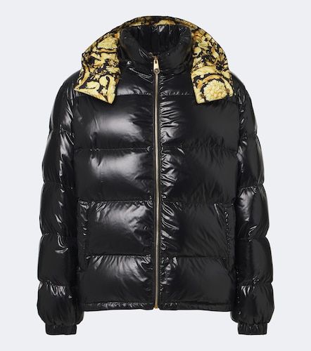 Veste doudoune Barocco à capuche - Versace - Modalova