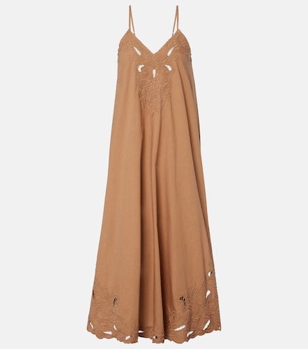Robe nuisette en coton à broderies anglaises - Juliet Dunn - Modalova