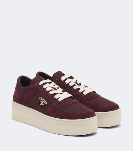 Baskets Downtown Bold en Re-Nylon et daim - Prada - Modalova