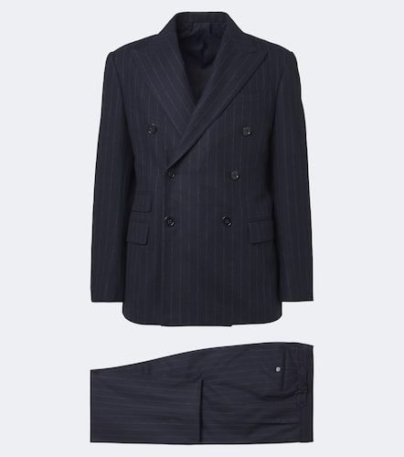 Costume à rayures en laine et cachemire - Ralph Lauren Purple Label - Modalova