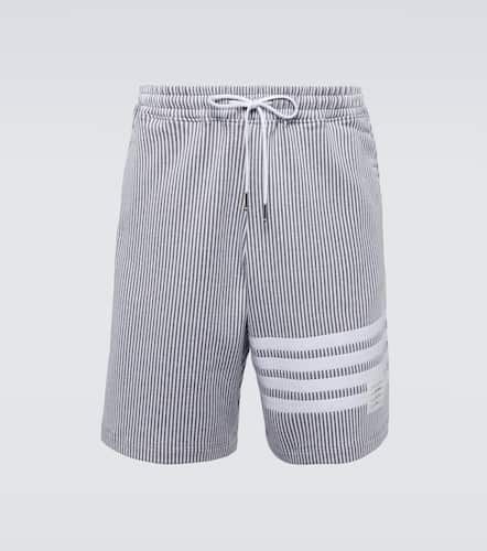 Short 4-Bar rayé en coton - Thom Browne - Modalova