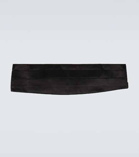 Large ceinture de smoking en soie - Giorgio Armani - Modalova