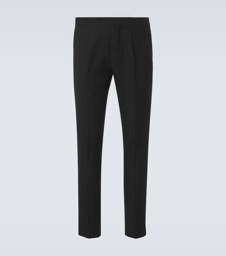 Pantalon droit en soie, laine et mohair - Brunello Cucinelli - Modalova