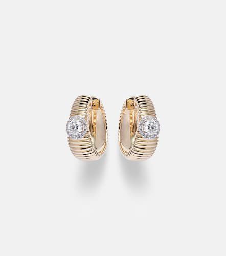 Boucles d'oreilles Disco en or 14 ct et diamants - Stone and Strand - Modalova