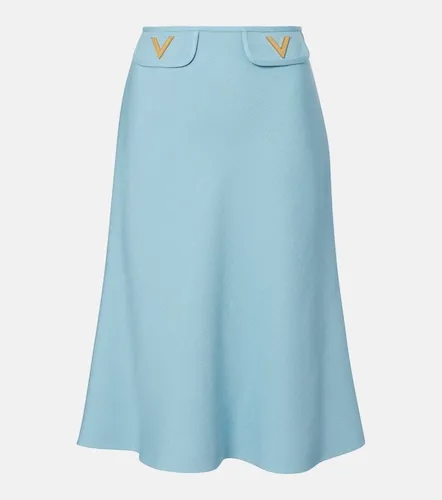 Jupe midi VLogo en toile - Valentino Garavani - Modalova