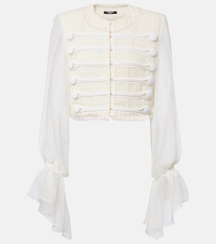 Balmain Veste à finitions en soie - Balmain - Modalova