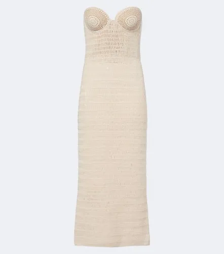 Robe bustier en crochet de coton - Magda Butrym - Modalova