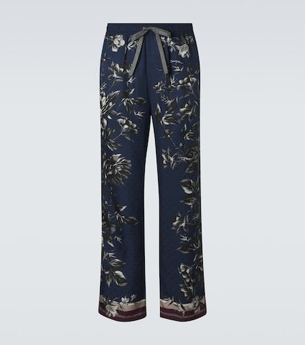Pantalon imprimé en soie - Dolce&Gabbana - Modalova