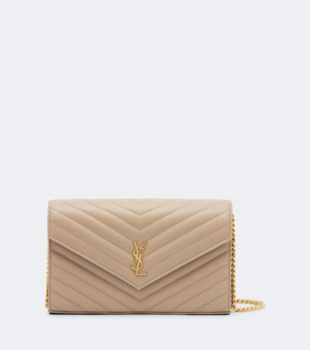 Portefeuille à chaîne Cassandre en cuir - Saint Laurent - Modalova