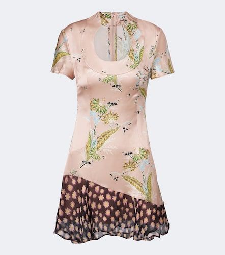 Robe Rae en soie mélangée à fleurs - Staud - Modalova
