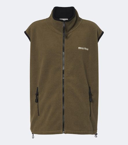 Veste sans manches en polaire - Miu Miu - Modalova